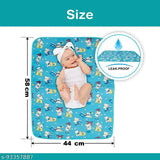 Waterproof plastic baby bed protector sheet, absorbent for urine and diaper changes. Soft, easy-to-clean, multi-purpose for crib use, made in India