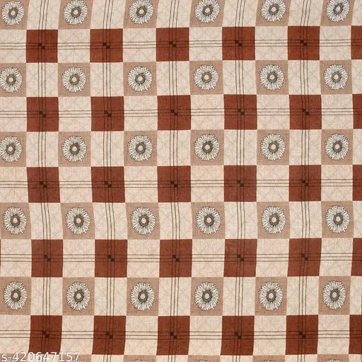 New trending, elastic cotton double bedsheet with geometric pattern & 2 pillow covers - vibrant home decor, 72x72 inches