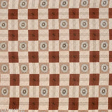 New trending, elastic cotton double bedsheet with geometric pattern & 2 pillow covers - vibrant home decor, 72x72 inches