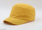 Gold embroidered cotton baseball cap, Parachute Gold 3 Star Dabba, XL size, Indian design