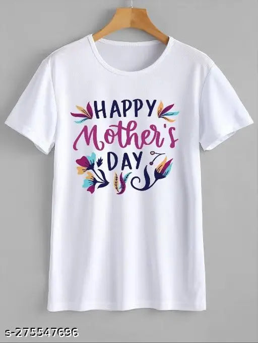 Mother's Day polyester t-shirt, printed design for women, short sleeves in S, M, L, XL, XXL
