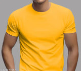 Men's polyester dryfit round neck t-shirts, short sleeves, solid color - available in S, M, L, XL, XXL (India origin)
