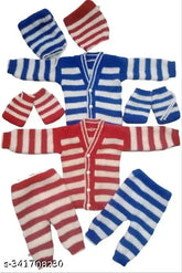 Woolen baby sweaters set: self-design, long sleeves for newborn boys & girls (0-6 months), winter protection