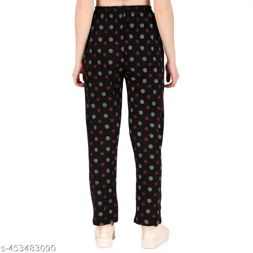 Trendy printed cotton-blend pyjama pack 2, vibrant pattern for women's travel and leisure