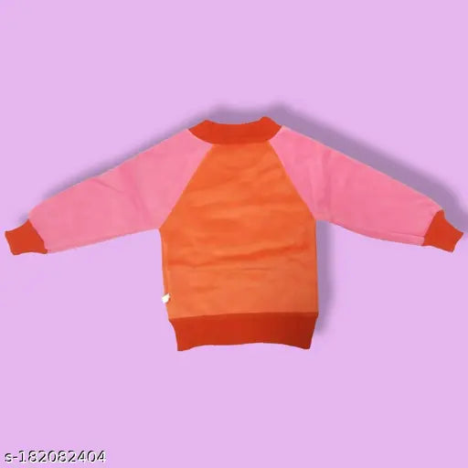 Velvet sweatshirts for babies, 2-pack with fancy designs in soft cloth, India-made