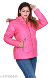 Quilted nylon winter jacket by SC Woman, long sleeves, size M (37in bust, 26in length)