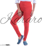 Cotton Lycra blend jeggings pack of 5, stylish and lightweight with solid patterns. KARARO women's jeans made from recycled hosiery cotton waste. Sizes available: 26, 28, 30, 32, 34, Free Size, all originating in India