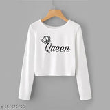 Long-sleeve printed polyester top, vibrant graphic design, XS bust 32in, handwash, regular fit, made in India