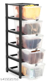 White plastic 5XL modular drawer organizer for home, office, or school by ELIGHTWAY MART, ideal for doctors and kids