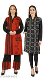 Woolen Christys Collection palazzo set with printed kurta, Indian-origin wool women's full-length outfit