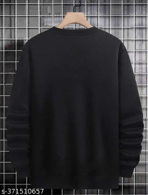 High5 Classic Printed Black Cotton Blend Long Sleeve T-Shirt - Versatile wardrobe staple, premium cotton blend fabric, tailored fit, made in India