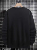 High5 Classic Printed Black Cotton Blend Long Sleeve T-Shirt - Versatile wardrobe staple, premium cotton blend fabric, tailored fit, made in India