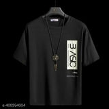 Elegant printed cotton blend half sleeve t-shirt for men, inspiring quote "Dream Big, Work Hard, Make It Happen". Soft, breathable, durable micro PP fabric, classic fit. Made in India