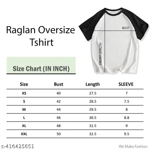 Cotton oversized t-shirt for women, solid color, XS size with bust 40 inches and length 27 inches
