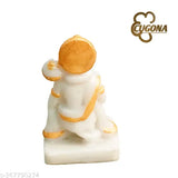 High-quality polyresin Hanuman Ji idol, 3 inches, sitting in blessing posture with Gada, perfect for temple, car dashboard, or home decor