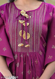 Printed rayon kaftan set with matching pants, attractive and trendy Indian fashion wear in vibrant print