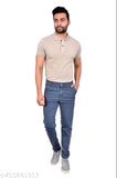Men's grey denim Jens jeans, solid pattern, sizes: 28, 30, 32, 34, 36, 38, 40 (India)