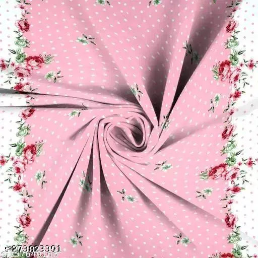 Glace cotton fitted bedsheet with 2 pillow covers, vibrant floral pattern for summer adult bedroom decor (Double Queen Size)