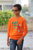 Boys winter polycotton print sweatshirts pack of 2 for kids, sizes 4-13 years