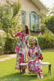 Women's Rayon A-line Kurta & Palazzo Set, floral printed, pack of 2. Size chart guidance for perfect fit. Summer-ready Indian ethnic wear for various occasions