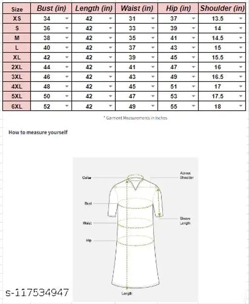 Striped cotton blend kurtis under, three-quarter sleeve length for women's fashion in various sizes