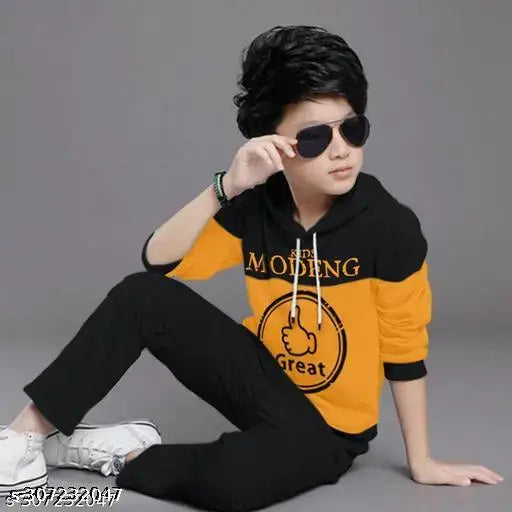 Viitor Boys cotton printed hoodie, softest combed cotton in fun colors for kids comfort