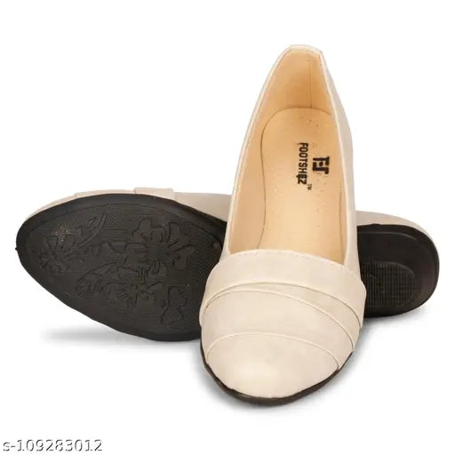 Synthetic leather striped comfortable wedge heels for women and girls, closed back bellies in various sizes (IND-3, IND-4, IND-5, IND-6, IND-7, IND-8, IND-9), made in India