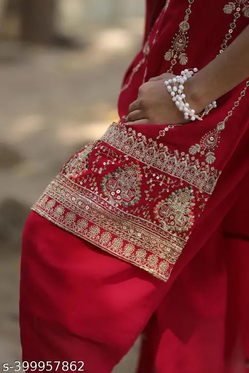 Maroon Georgette Dhoti Kurta Set with Embroidered Dupatta - Traditional Indian outfit for kids festive parties, wedding celebrations, or everyday wear. Sizes from 3-4 Years to 14-15 Years. Made in India
