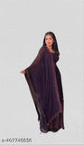 Georgette kurtaset set, embroidered net kurta with palazzos and dupatta, free size, Indian origin