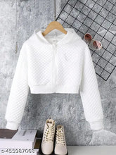 Women's cotton blend solid drawstring crop hoodie - casual athleisure style, long sleeves, self-design net