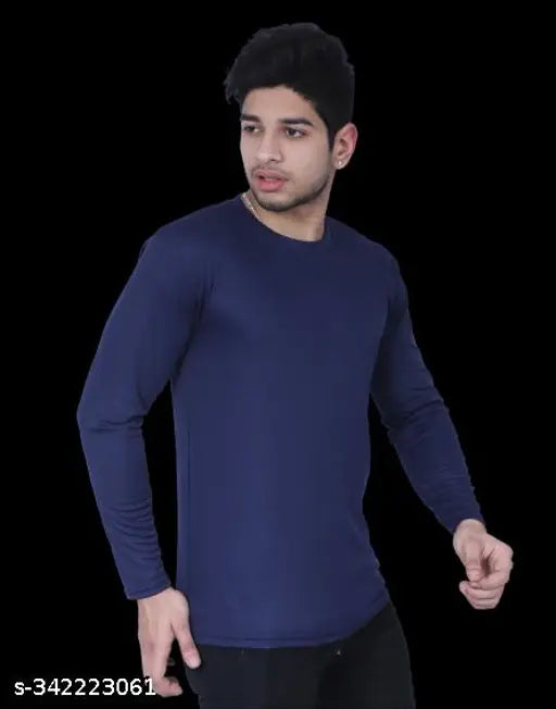 Nylon men's solid full sleeve t-shirts (pack of 2) - durable, stylish, comfortable athletic wear