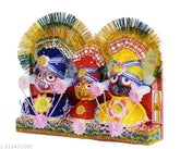 Handcrafted plastic showpiece of Lord Jagannath, 10 cm high for home or temple decor