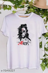 Hanuman Ji Jai Shree Ram graphic print cotton blend men's T-shirt, vibrant design for sports, gym & casual wear. Short sleeve, unisized fits M (38in/27in), L (40in/27.5in), XL (42in/28in)