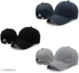 Multicolor adjustable cotton baseball cap pack for men & women, self-design pattern, India origin