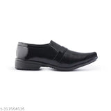Black patent leather boys' party shoes with textured net detail and slip-on fastening, ideal for formal events