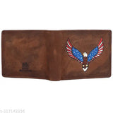 Brown leather men's wallet with 2 compartments, secret pockets, and RFID protection - ideal gift for brothers on special occasions