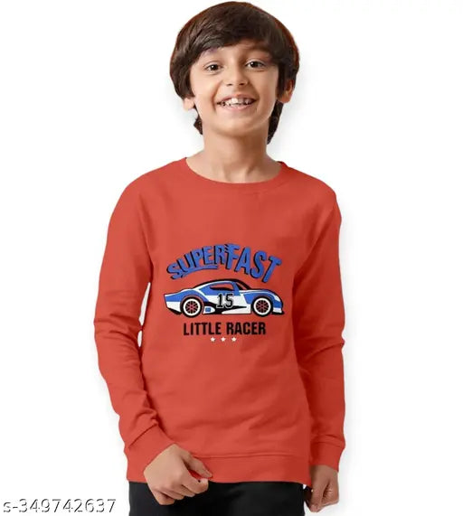 Cotton blend printed hoodie (pack of 1), versatile boys' clothing for comfort and style