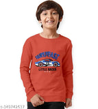 Cotton blend printed hoodie (pack of 1), versatile boys' clothing for comfort and style