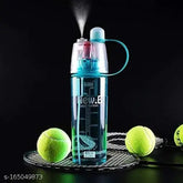 Multicolor Ticlo plastic 2-in-1 water bottle for sports and outdoor use, features spray function, leak-proof, 600ml capacity