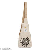 Hemp sling bag, casual outing crossbody for men & women. Textured net, soft fabric, 2 compartments, adjustable strap (58cm). Ideal for daily travel essentials like phone, wallet, keys, accessories. Perfect gift for friends & relatives. Made in India