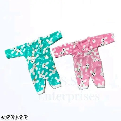 Wool printed net hangar winter combo (pack of 2) for babies, 0-3 months, India