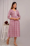 Printed Rayon Anarkali Maternity Gown, VORCIA FEBTEX, suitable for pre and post pregnancy, three-quarter sleeves, Indian origin
