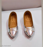 Synthetic flat bellies for women and girls - latest trending partywear design from India