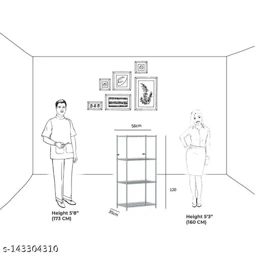 Modern stainless steel net kitchen rack, multipurpose corner solution for maximum functionality