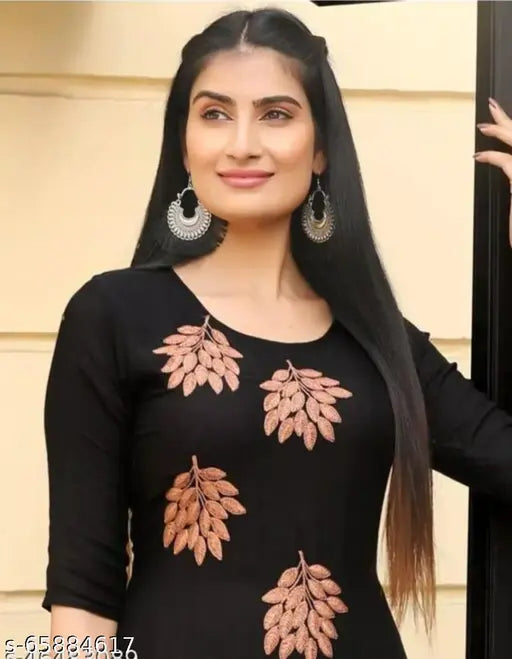 Rayon rayon pilazo sait kurta with palazzos, solid net, three-quarter sleeves