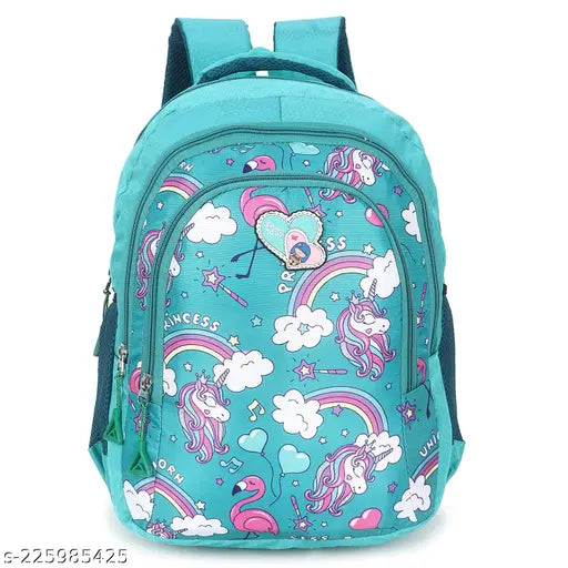 Printed canvas backpack, free size (L:20cm, W:16cm), made in India