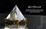 Crystal Products Vastu Feng Shui Pyramid, 5cm each side, clear crystal for positive energy, good luck & prosperity