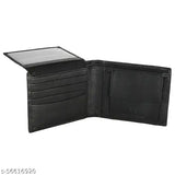 Genuine high-quality leather men's wallet, WildHorn RFID protected, free size, 14cm x 12cm, handcrafted buffalo leather with natural color variation