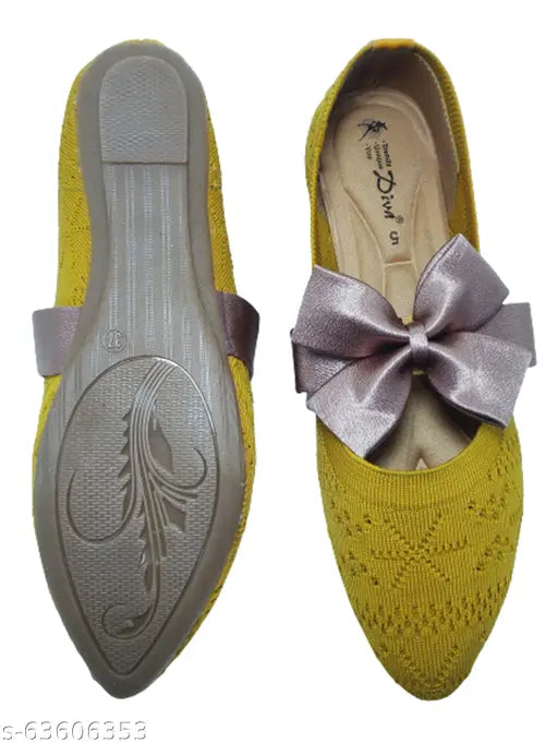 Diva brand mesh ballerina flats, perforated design, soft memory foam insoles, suitable for Indian & western wear (IND-3 to IND-7)