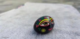 Marble ISKCON Painted Shaligram stone from Nepal, traditional God idol for home temple and gifting